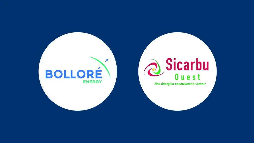 Visuel présentant deux acteurs du secteur de la distribution énergétique : Bolloré Energy & Sicarbu Ouest